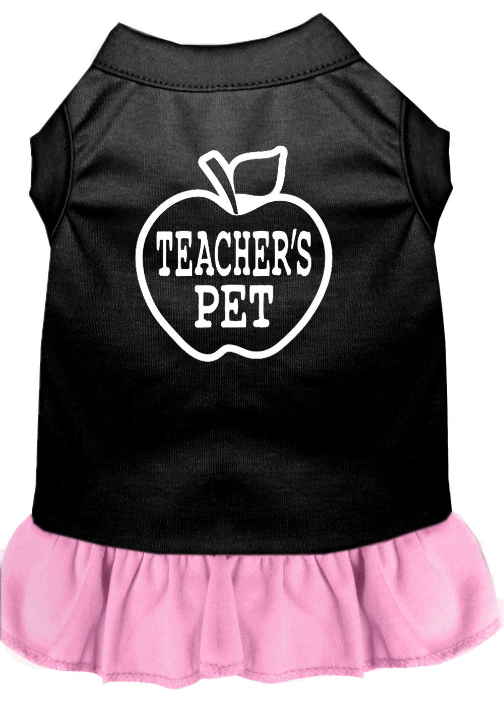 Pet Dress "Teacher's Pet" Black W Light Pink
