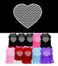 Pet Dress "Chevron Heart"