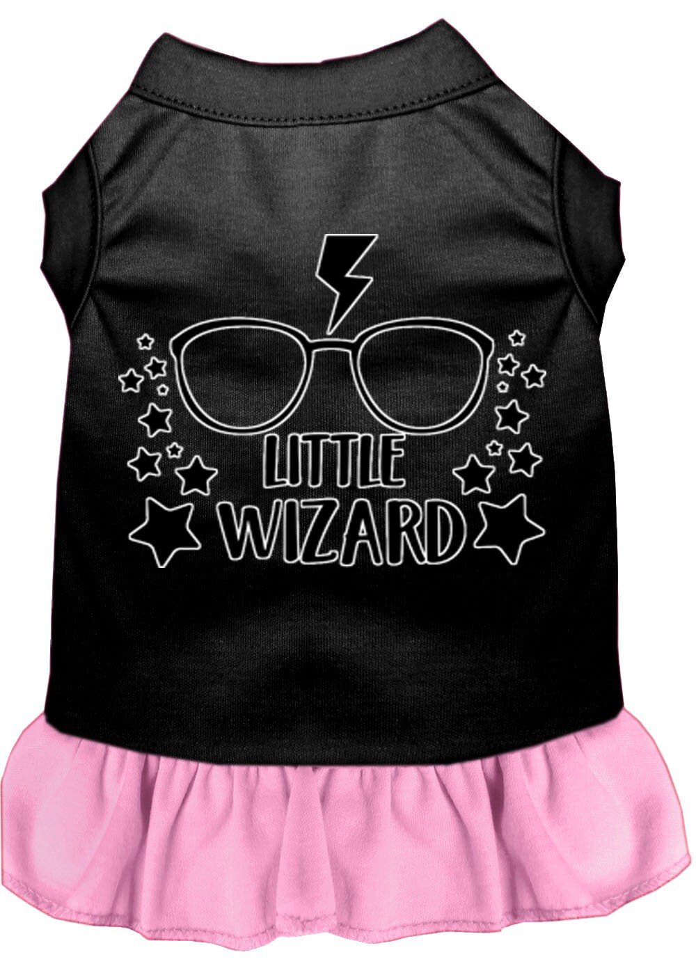 Pet Dress "Little Wizard" Black W Light Pink