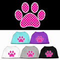 Pet Shirt "Pink Swiss Dot Paw"