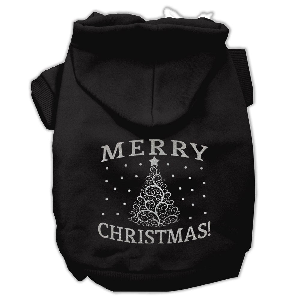 Christmas Pet Hoodie Screen Printed, "Shimmer Christmas Tree"