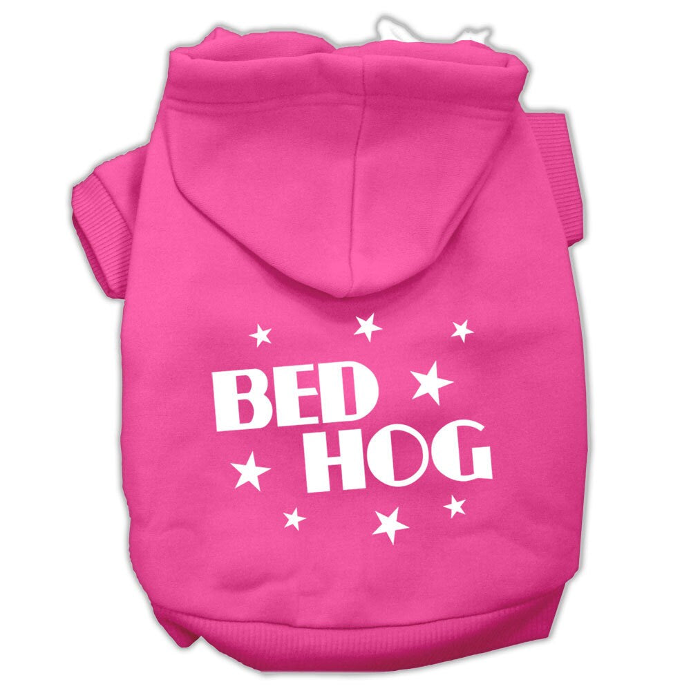 Pet Hoodie "Bed Hog" Bright Pink