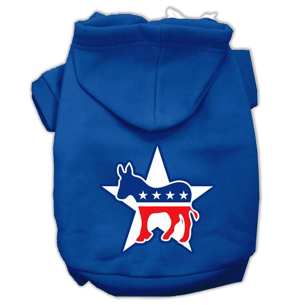 Pet Hoodie Screen Printed, "Democrat"