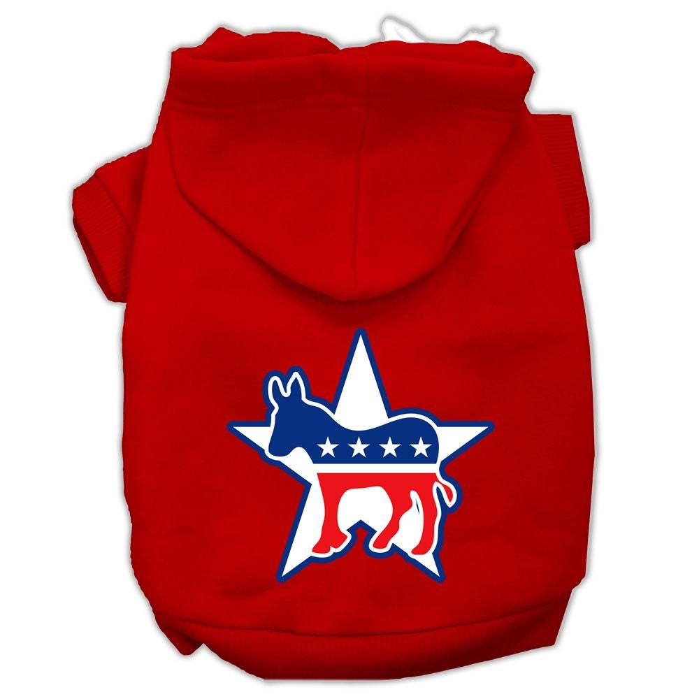 Pet Hoodie Screen Printed, "Democrat"