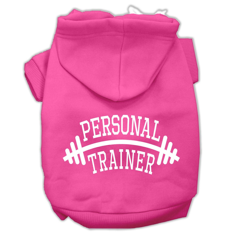 Pet Hoodie "Personal Trainer" Bright Pink