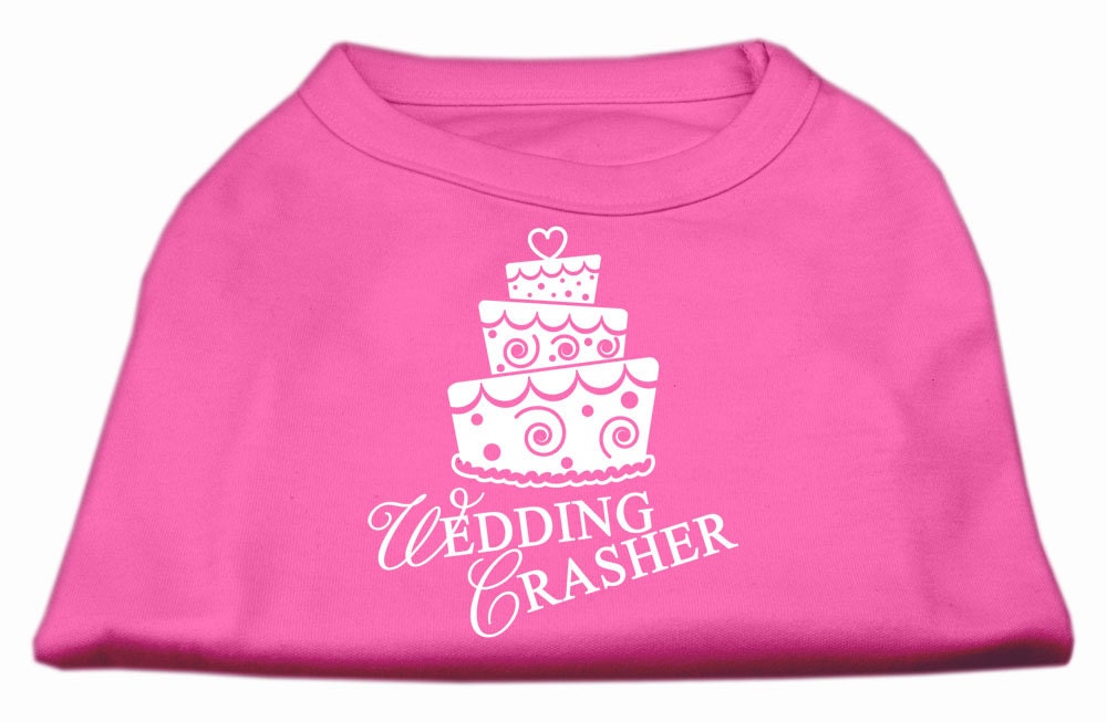 Pet Shirt "Wedding Crasher" Bright Pink