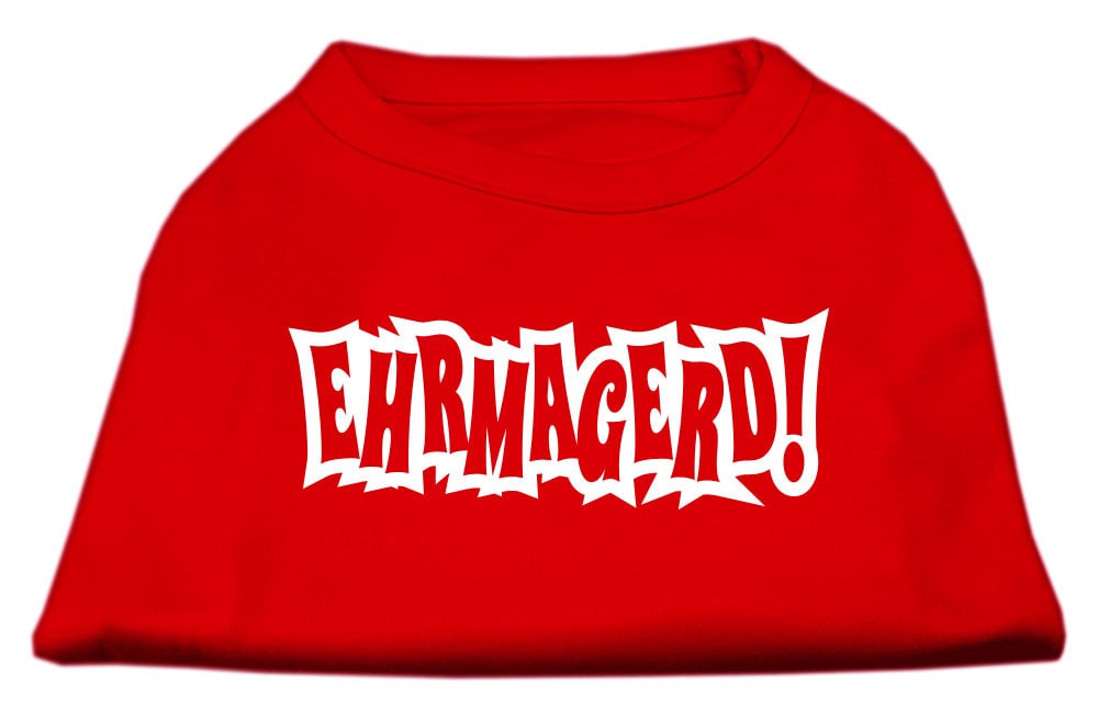 Pet Shirt "Ehrmagerd!" Red