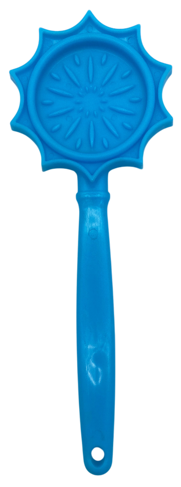eStick Hand-Held Dog Enrichment Toy - Interactive Lick Stick | USA Made Flower Lick Stick - Light Blue