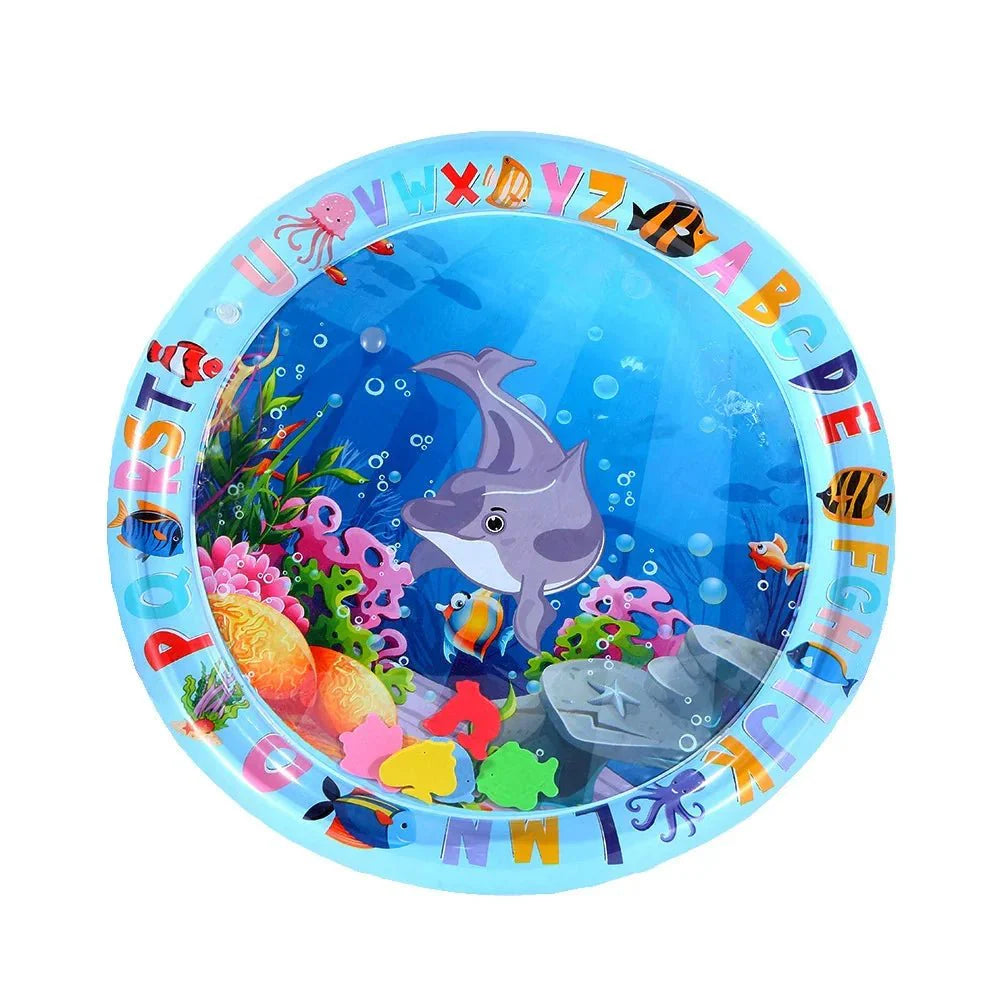 Inflatable Water Sensory Play Mat | Ocean Themed Pet Activity Mat Style B 1PC