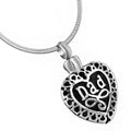 Dad Heart Ashes Necklace Pendant