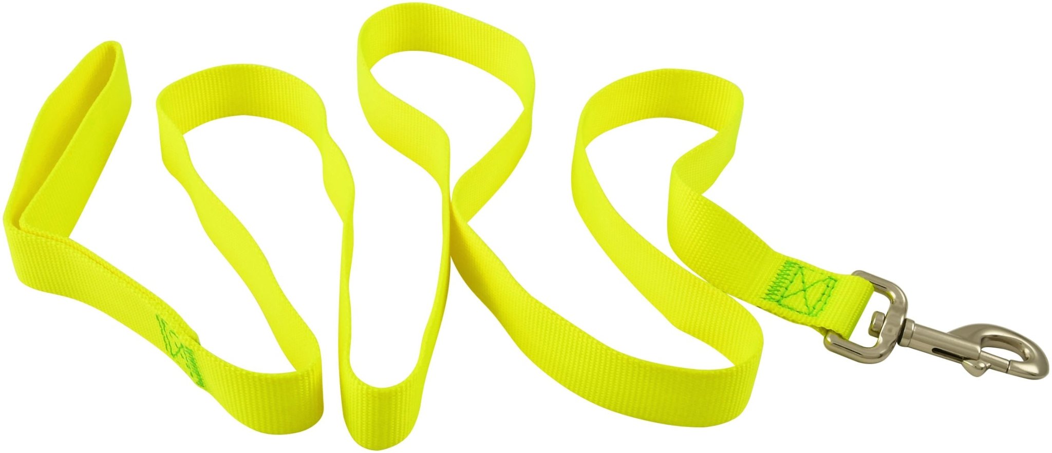 Jeffers 1-Ply Web Nylon Dog Leashes Neon Yellow
