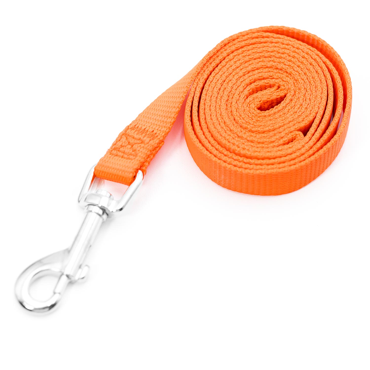 Jeffers 1-Ply Web Nylon Dog Leashes Orange