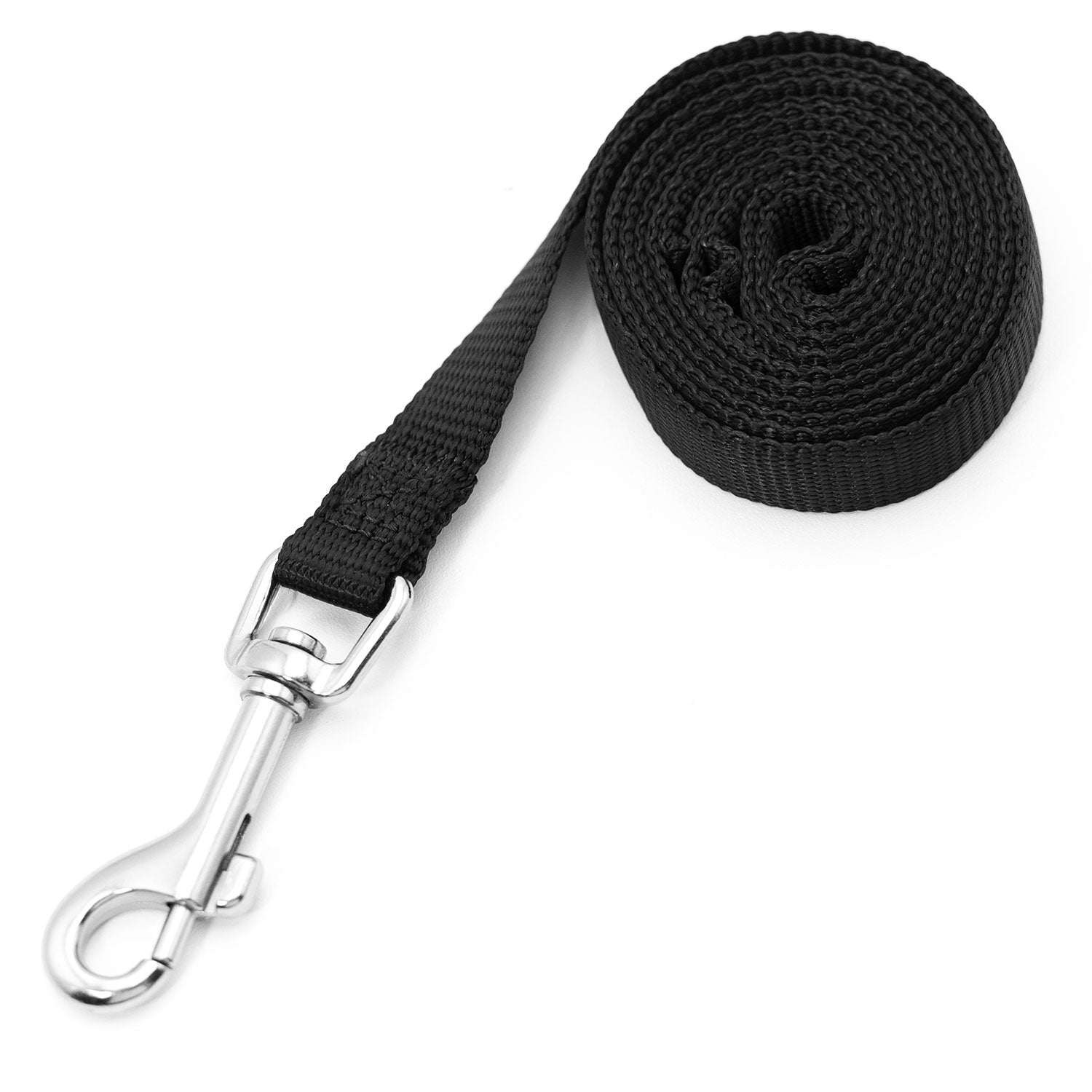 Jeffers 1-Ply Web Nylon Dog Leashes Black