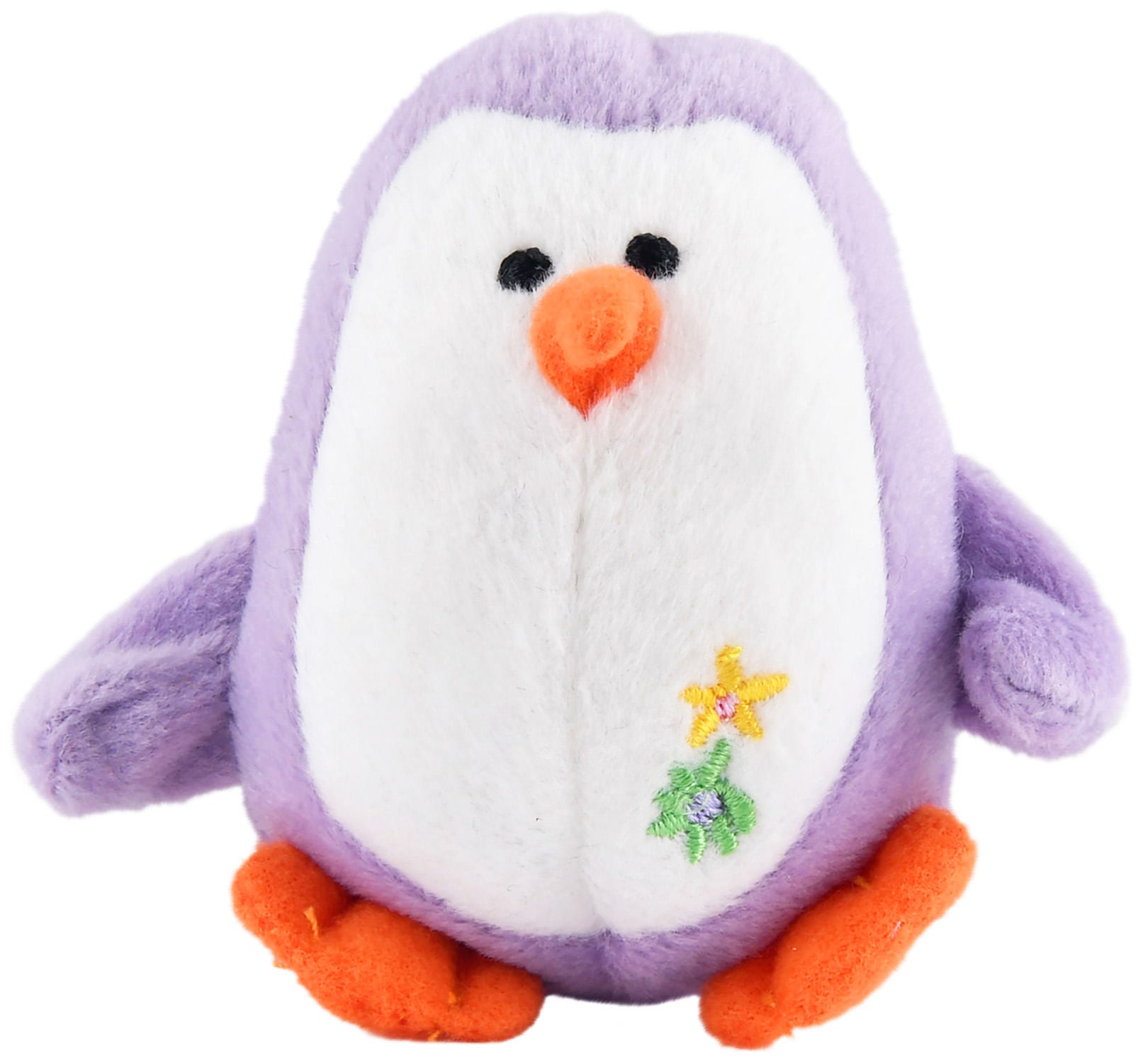 Jeffers Plush Penguin Squeaker Toy for Puppies & Small Dogs Purple 1 ct