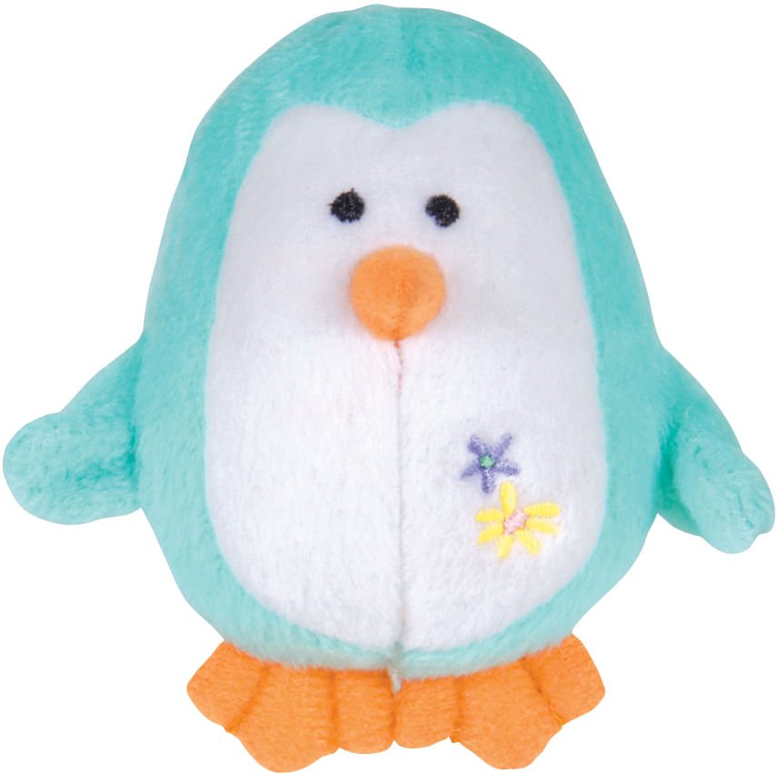 Jeffers Plush Penguin Squeaker Toy for Puppies & Small Dogs Light Green 1 ct