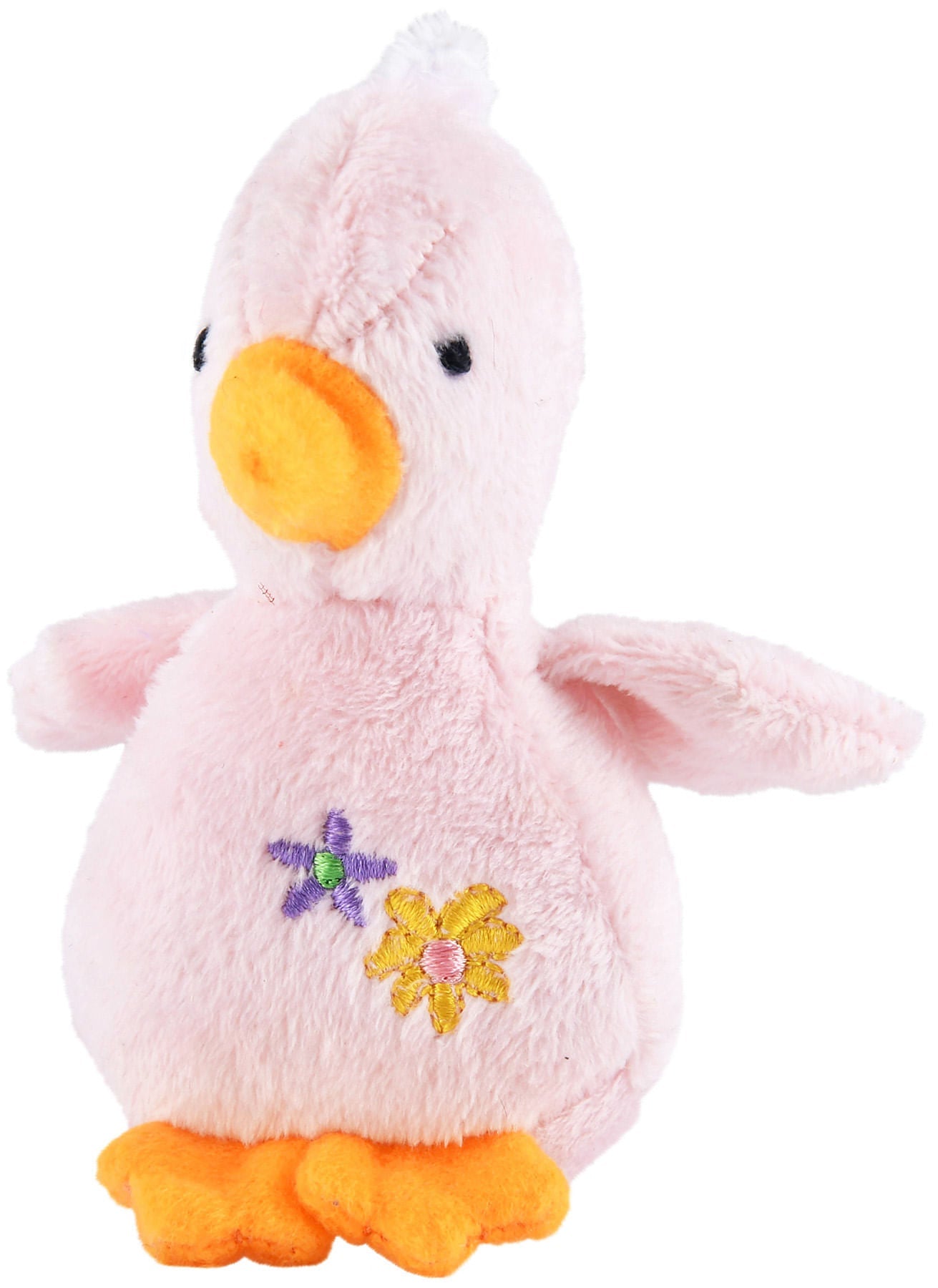 Jeffers 4" Baby Duck Plush Squeaker Dog Toys Pink 1 ct