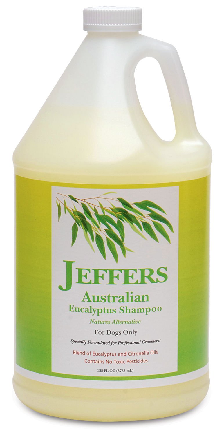 Jeffers Australian Eucalyptus All-Natural Dog Shampoo - Aids in Repelling Fleas, Ticks, Flies & Mosquitos Eucalyptus & Citrus Gallon 1