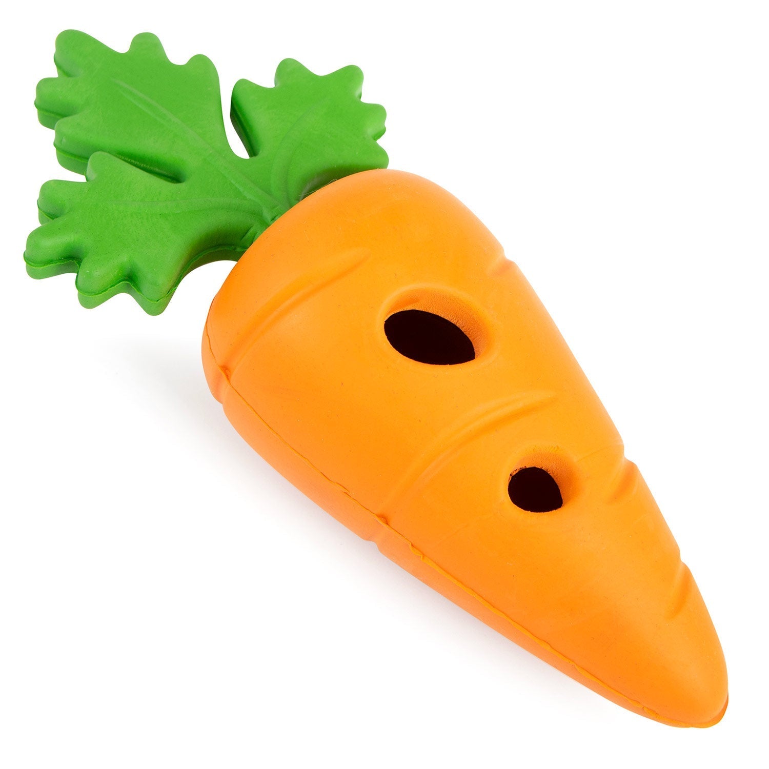 Jeffers Baby Carrot Natural Rubber Treat Dispensing Dog Dental Chew Toy Multi Small 1