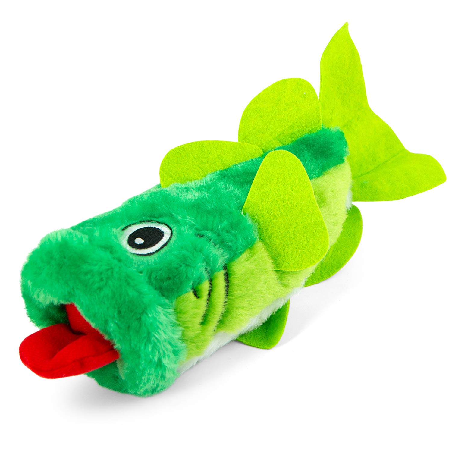 Jeffers Big Mouth Bass Plush Squeaker Dog Toy 9" Each