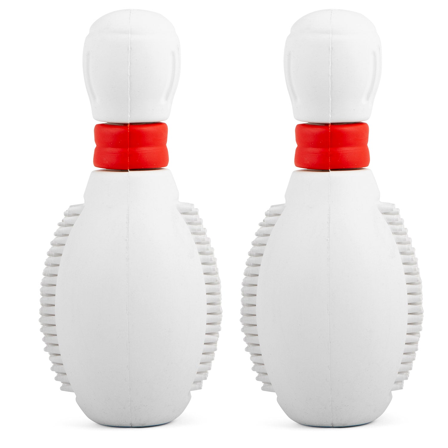 Jeffers Bowling Pin Natural Rubber Treat Dispensing Dental Chew Toy for Dogs Multi Medium 2