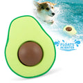 Jeffers Floating Natural Rubber Dog Chew Toy with Vanilla Scent for Dental Health and Water Play Avocado Medium 1