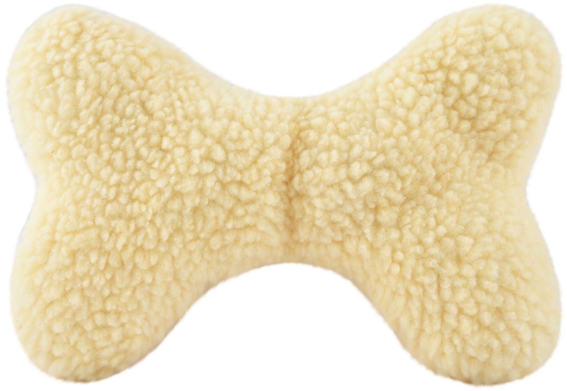 Jeffers Fuzzy Shapes Squeaker Dog Toys, Natural Color, Star/Man/Bone Bone Natural 1 ct