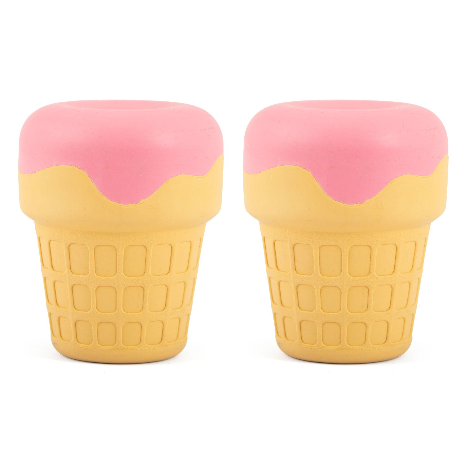 Jeffers Ice Cream Cone Natural Rubber Stuffable Treat Dispensing Dental Dog Chew Toy Multi Medium 2