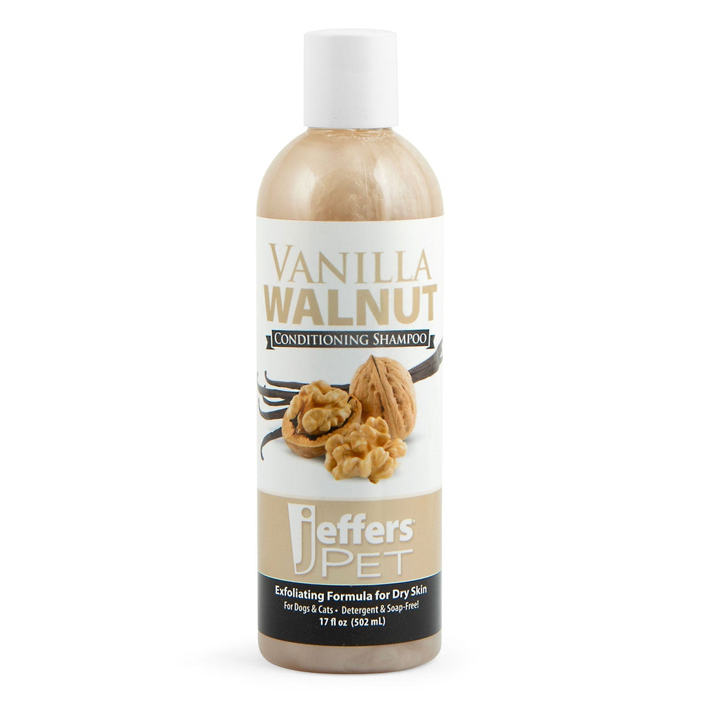 Jeffers Pet Vanilla Walnut Exfoliating Dog & Cat Conditioning Shampoo Vanilla Walnut 17 oz 1