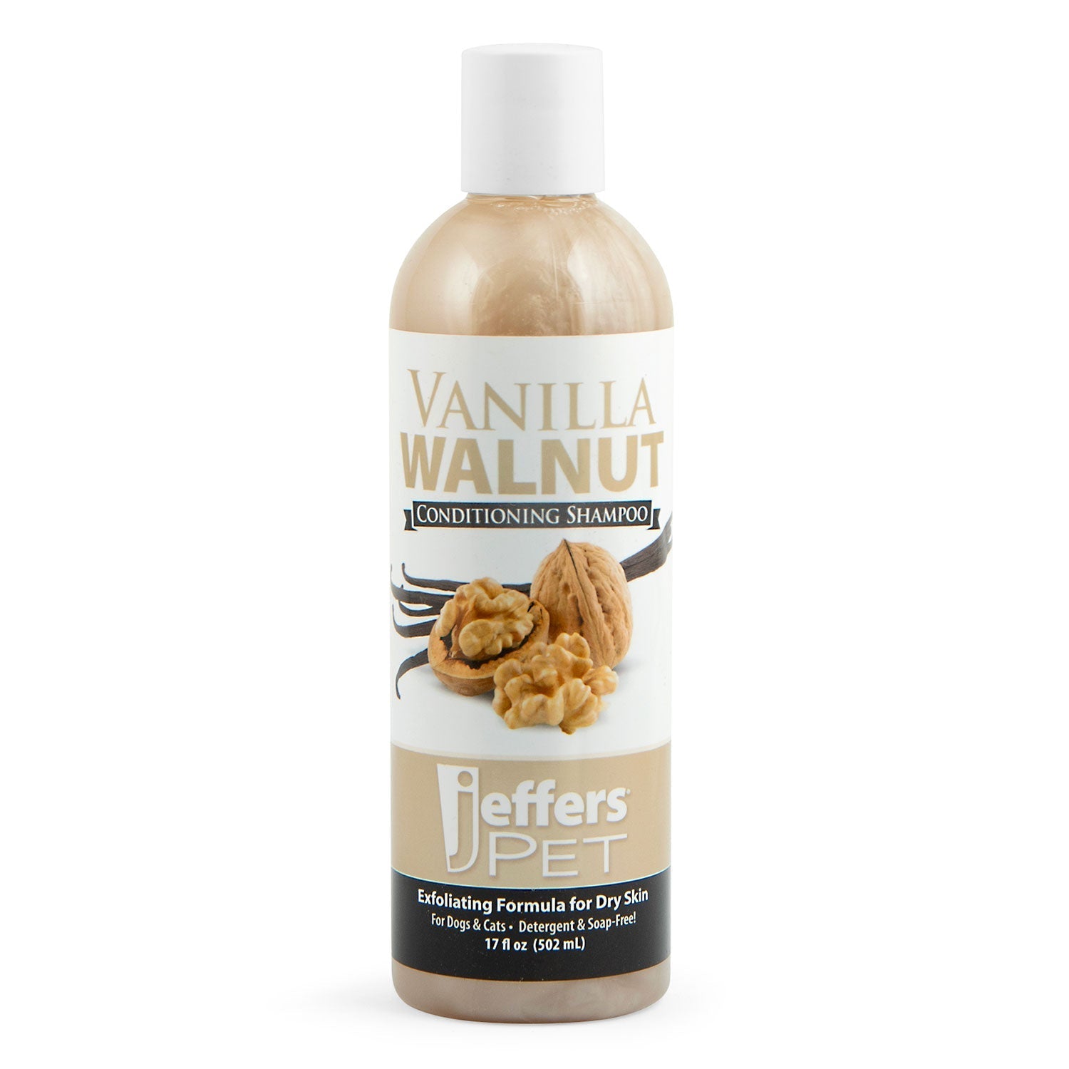 Jeffers Pet Vanilla Walnut Exfoliating Dog & Cat Conditioning Shampoo Vanilla Walnut 17 oz 1