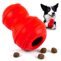 Jeffers Red Classic Stuffable Fetch & Chew Natural Rubber Treat Dispensing Dental Dog Toy Red Medium 1