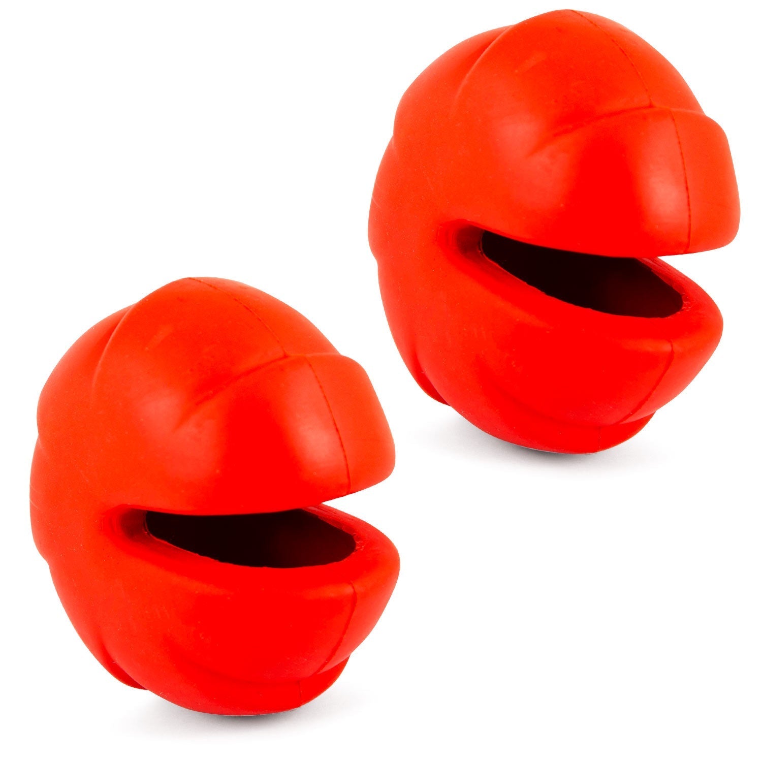 Jeffers Red Millipede Natural Rubber Treat Dispensing Dental Dog Chew Toy Red 2
