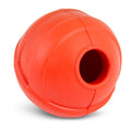 Jeffers Red Orbits Ball Natural Rubber Dental Treat Dispensing Dog Chew Toy Red Medium 1