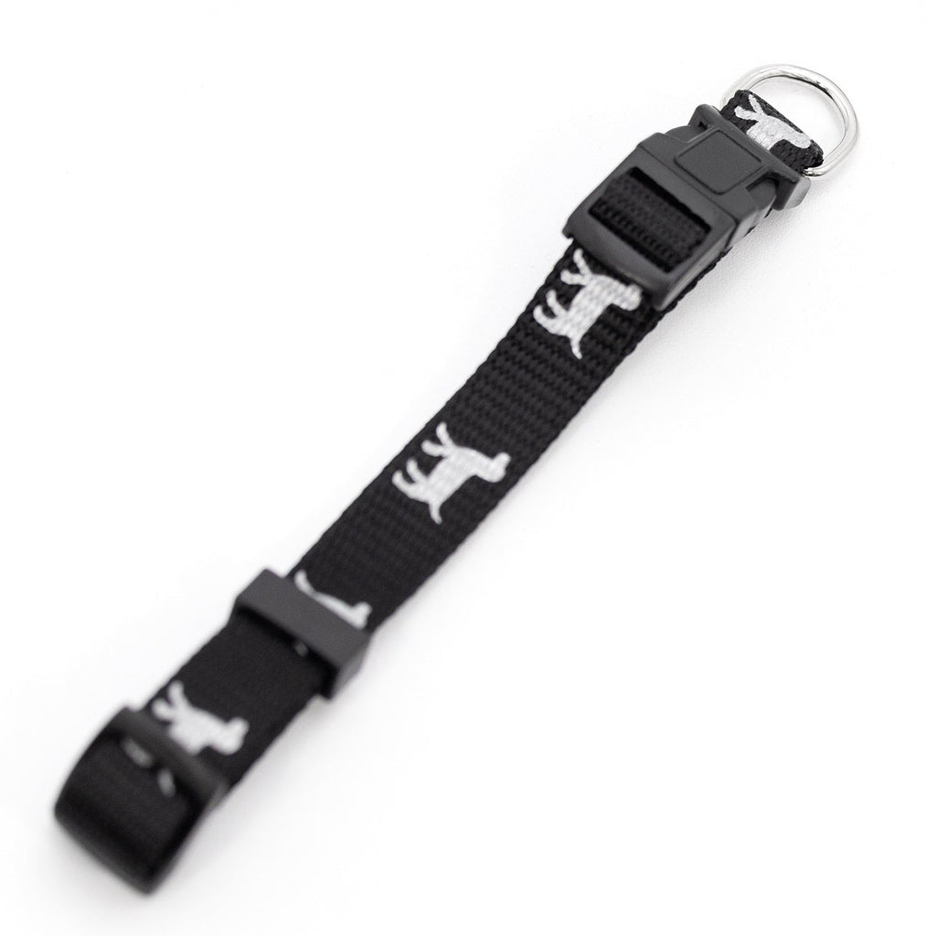Jeffers Reflective Hound Series Adjustable Nylon Dog Collars Black