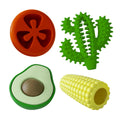 Jeffers Salsa Natural Rubber Dog Chew Toys, 4 pc, Medium Medium 4 pc
