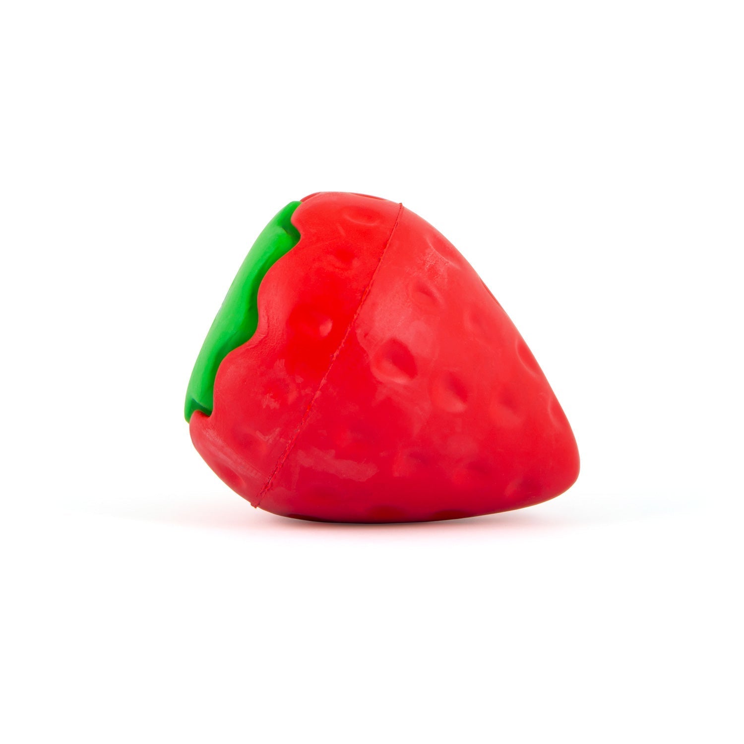 Jeffers Squeaky Strawberry Natural Rubber Dog Dental Chew Toy with Squeaker & Vanilla Scent for Medium Chewers Multi Small 1