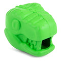 Jeffers T-Rex Natural Rubber Treat Dispensing Dental Dog Chew Toy for Medium Chewers with Vanilla Scent Green 1