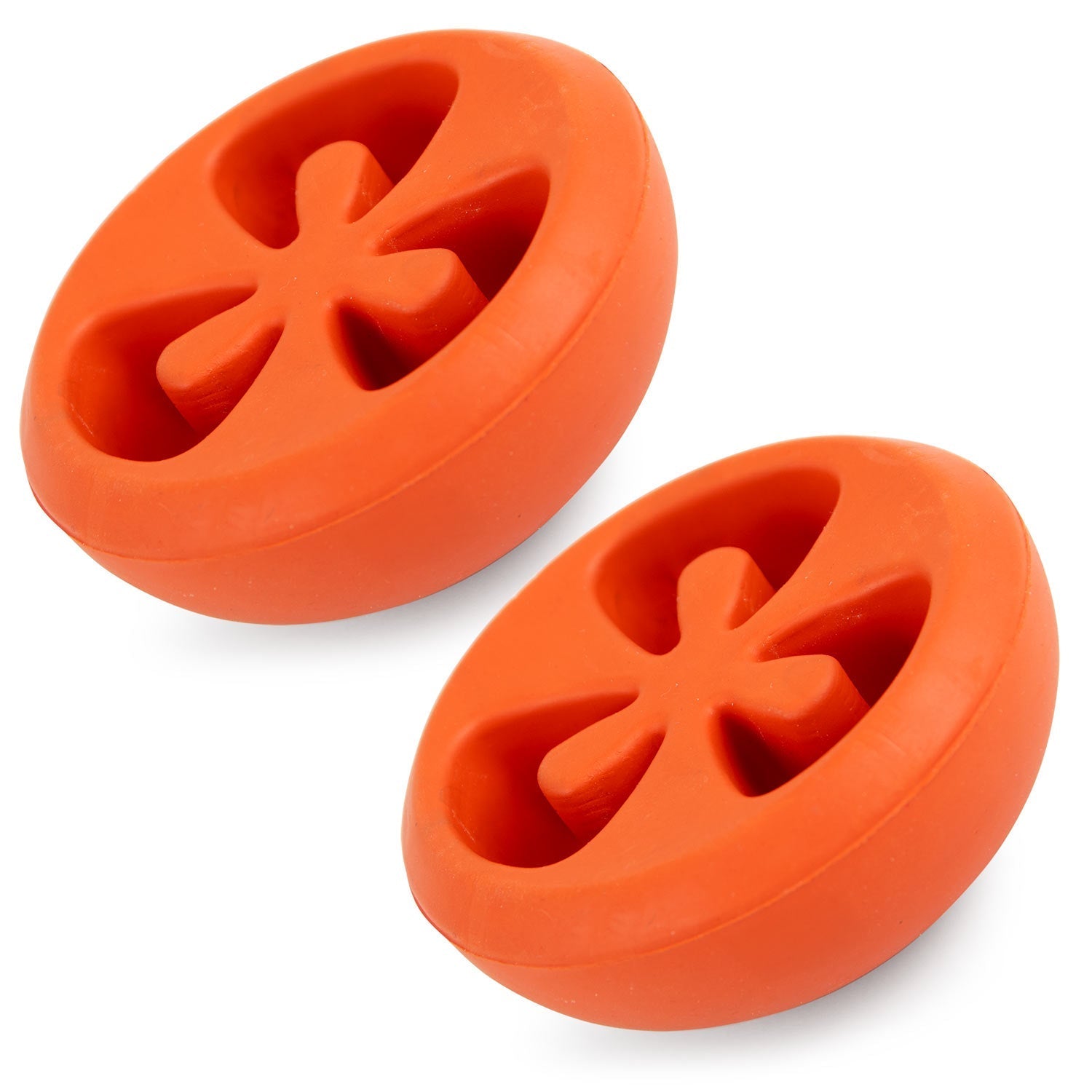 Jeffers Tomato Shaped Natural Rubber Treat Dispensing Dental Dog Chew Toy for Medium-Chewers Red Small 2