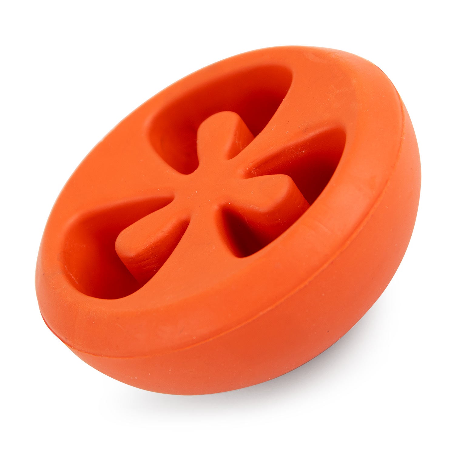 Jeffers Tomato Shaped Natural Rubber Treat Dispensing Dental Dog Chew Toy for Medium-Chewers Red Small 1