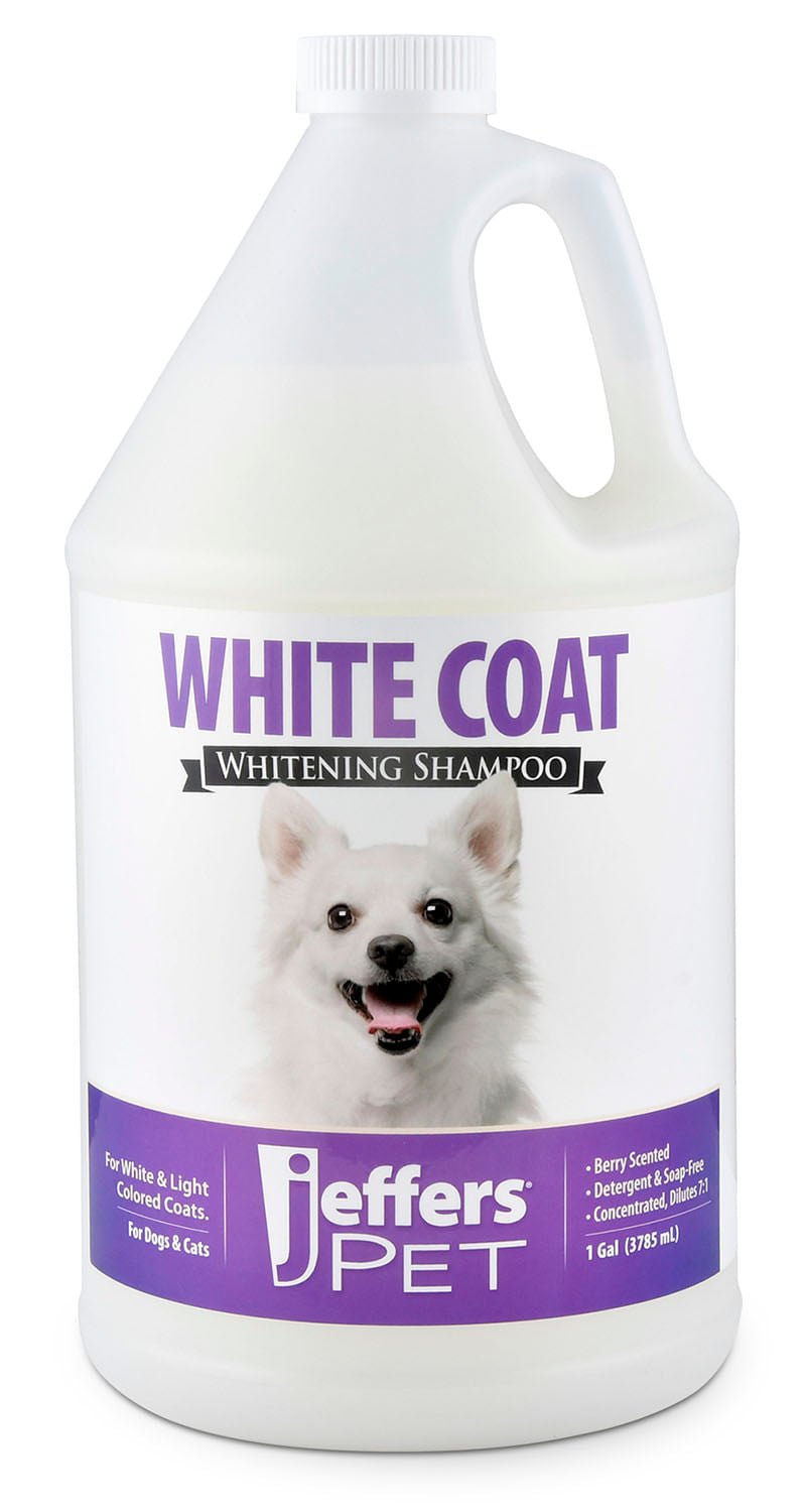 Jeffers Pet White Coat Whitening Dog & Cat Shampoo Berry 1 Gallon 1