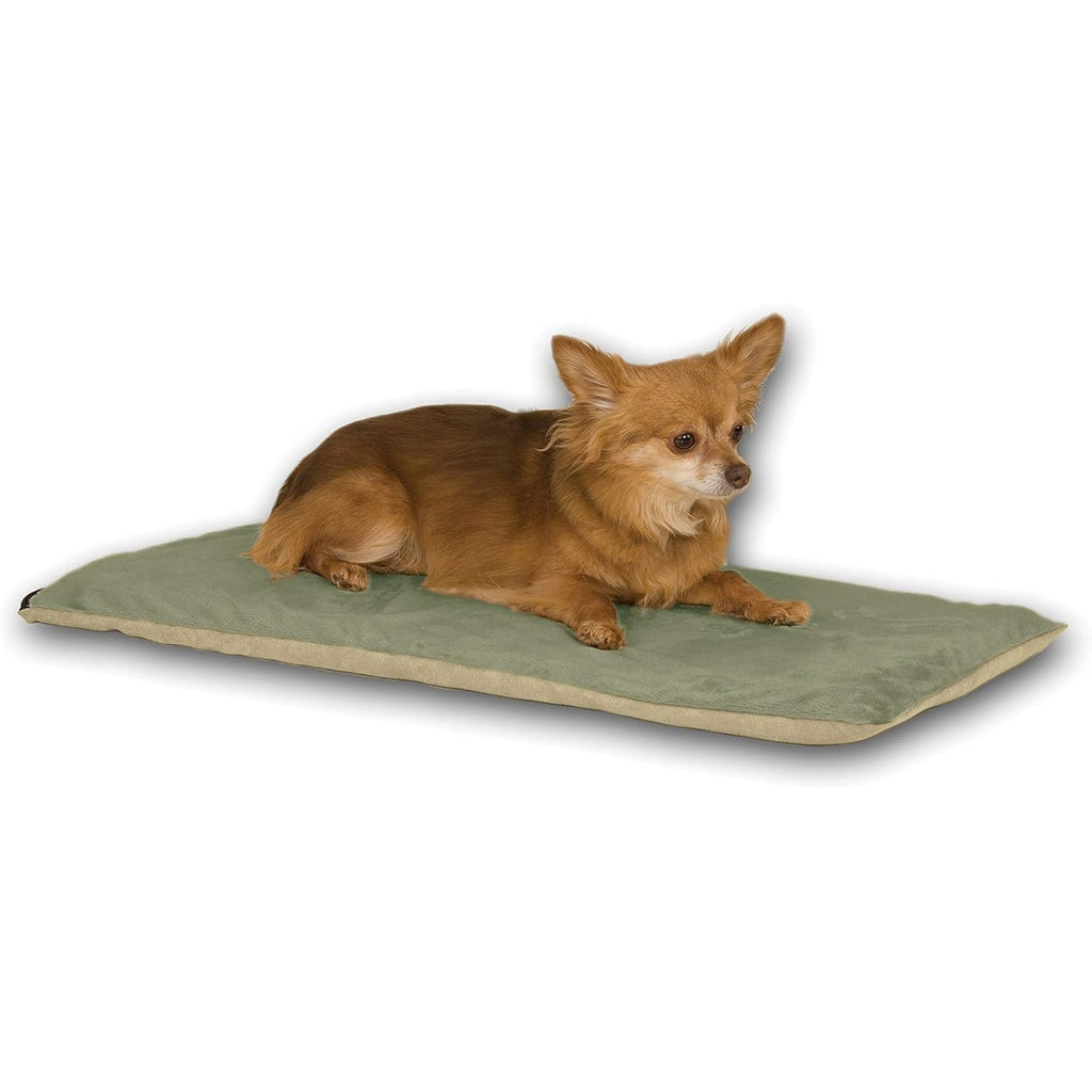 K&H Thermo-Pet Heated Mat for Small Dogs and Cats – Indoor Heated Bed Pad Sage 14" x 28"