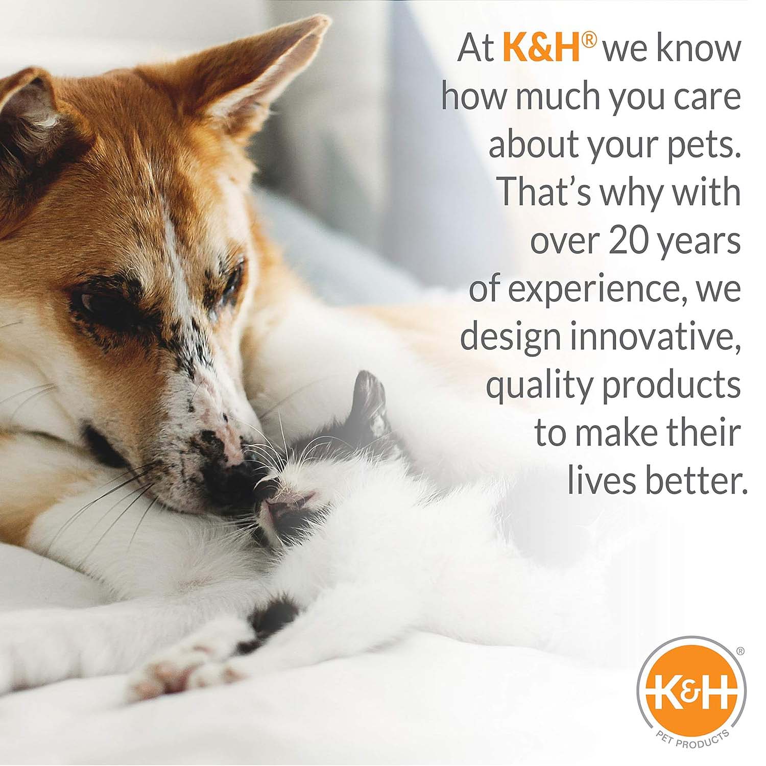 K&H Thermo-Pet Heated Mat for Small Dogs and Cats – Indoor Heated Bed Pad