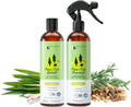 kin+kind Flea & Tick Shampoo & Spray Kit for Dogs & Cats – Plant-Based Lemongrass Shampoo - Lemongrass Spray