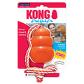 KONG Aqua Floating Water Dog Toy 4" Toy with 18" Rope Orange 1