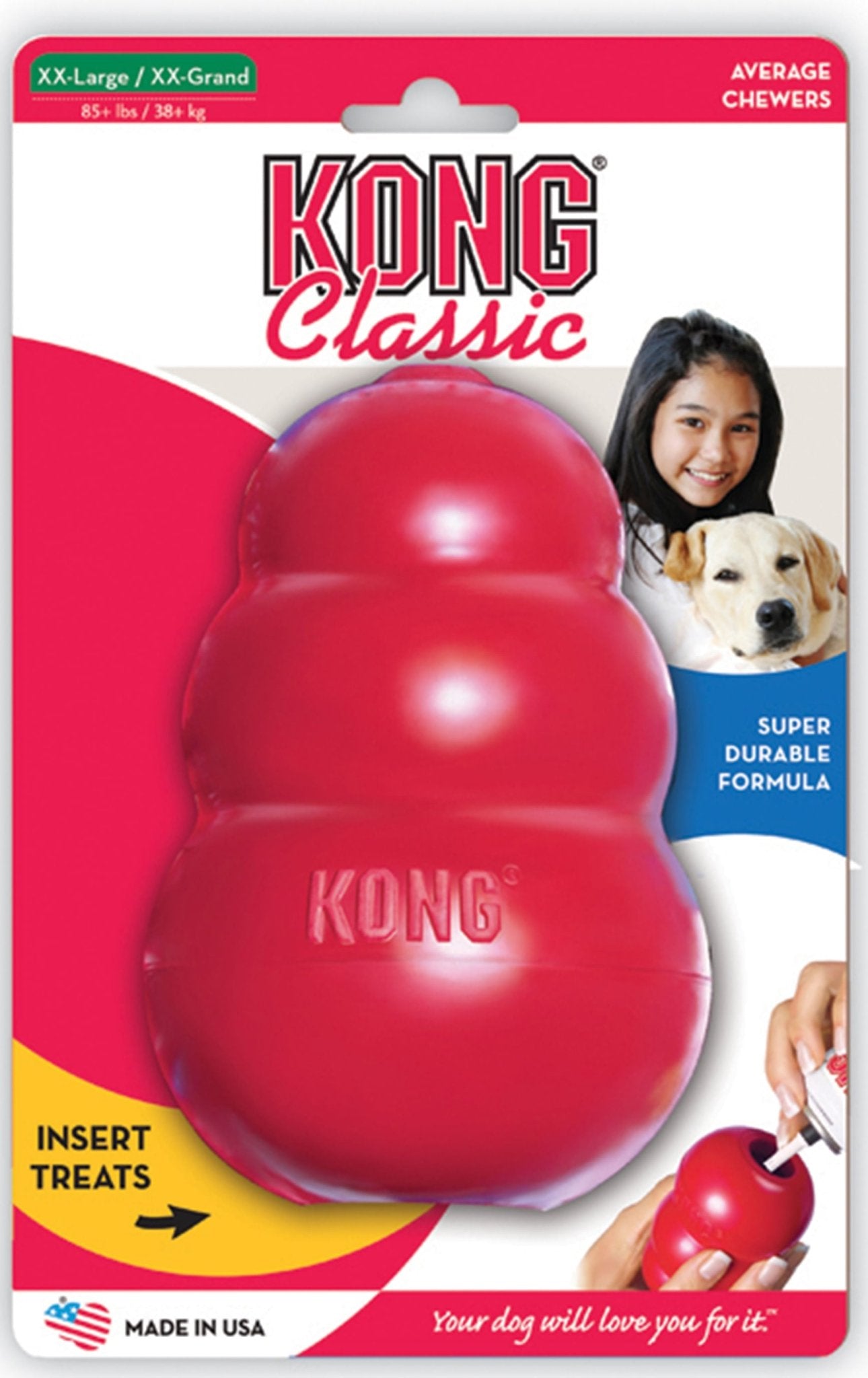 KONG Classic Dog Toy King (6") Red Single