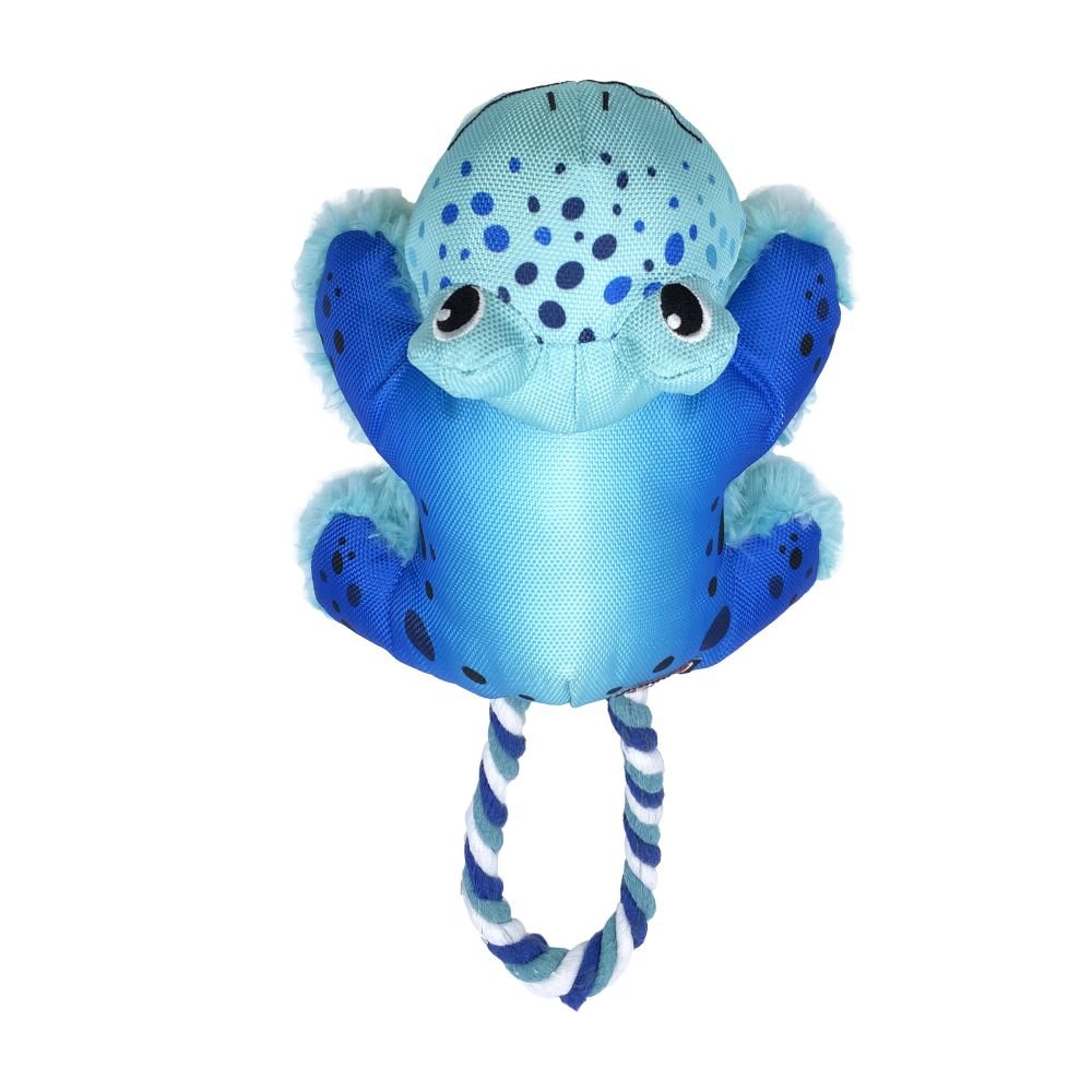 KONG Cozie Tuggz Rope Handled Dog Toy Frogz Medium Large Each