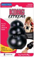 KONG Extreme Treat-Stuffing Dog Toy for Power Chewers Medium (3.5") Black Single