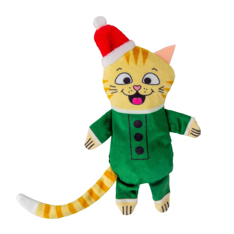KONG Holiday Plush Pull-A-Partz™ Present Cat Toy, Assorted Colors Assorted 1 ct