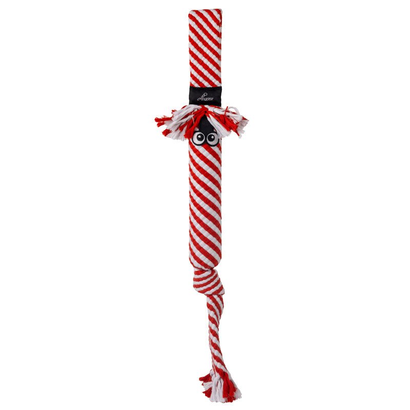 KONG Holiday Scrubz Candy Cane Dog Tug & Fetch Toy Large 1 ct