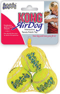 KONG SqueakAir® Ball – Durable Squeaker Tennis Ball Dog Toy for Fetch & Play Small (2") 3 Pack