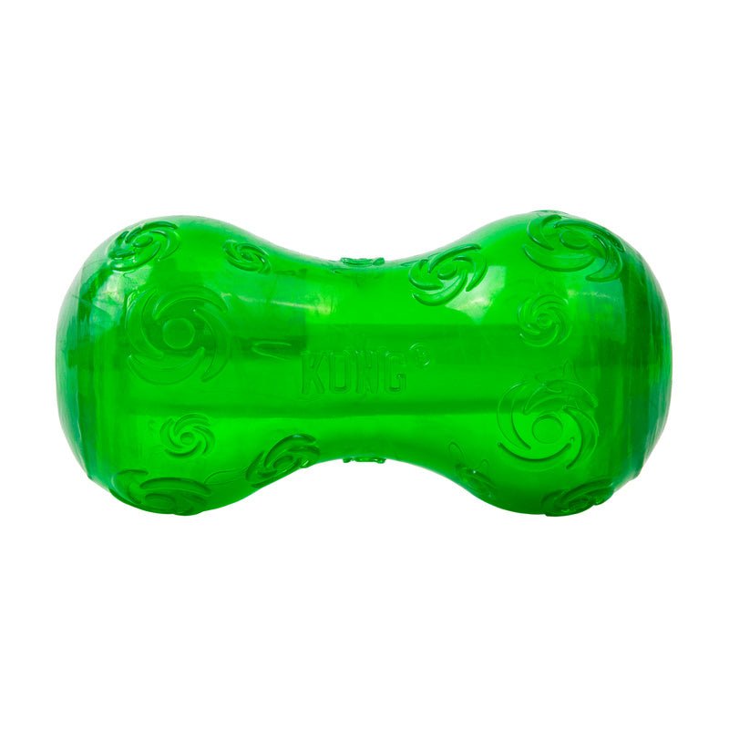 KONG Squeezz® Holiday Dog Toys – Fun Fetch & Chew Toys, Assorted Colors Dumbbell Small 1 ct